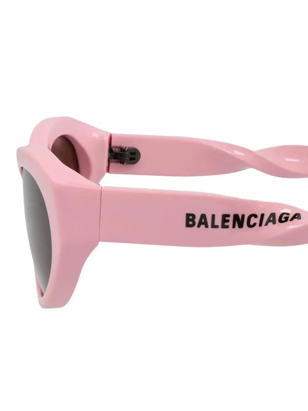 New Balenciaga Women's Sunglasses Cat Eye Acetate Frame Pink Pink Brown